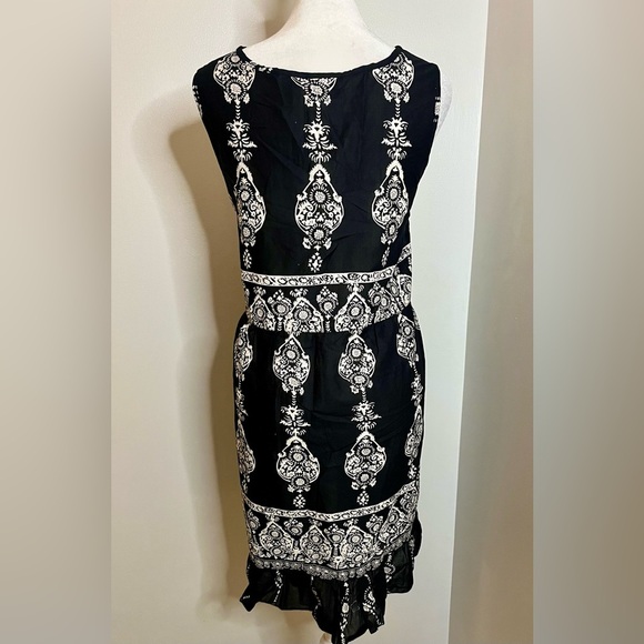 A.N.A  Black & White Boho Midi Dress – Size XL - Picture 4 of 7